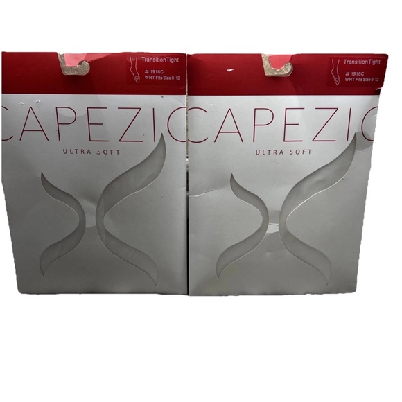 2* Capezio Women's Ultra Soft Transition Tights - 1916 C White Fits Size 8-12 - Picture 1 of 5
